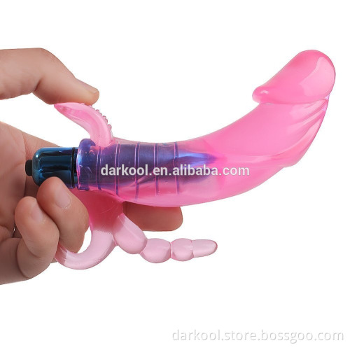 DG030/Adult Sex Toy Vibrater G-spot Anal Clitoris Stimulators Dildo With Bullet Vibrator